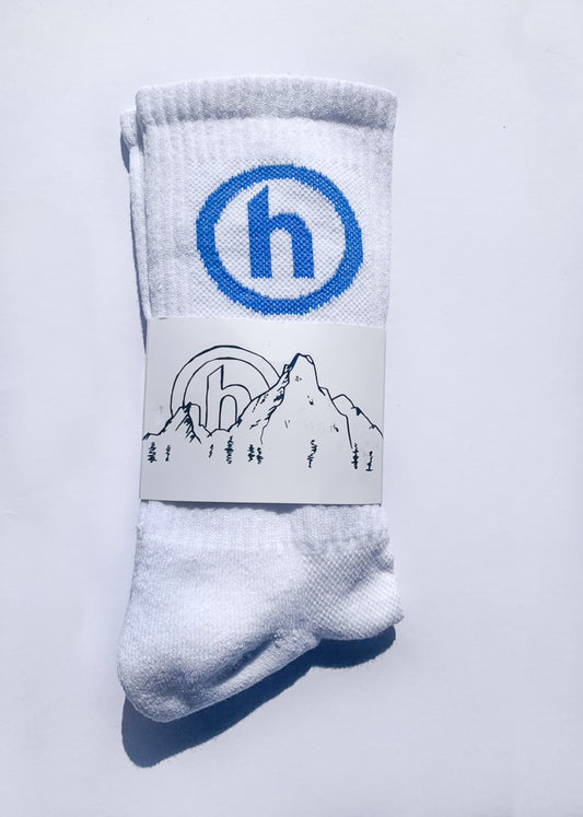 Hidden NY White/Blue Classic Socks