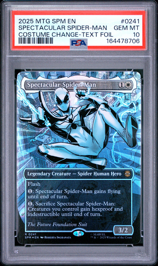 Spectacular Spider-Man 0241 Magic The Gathering Marvel'S Spider-Man PSA 10