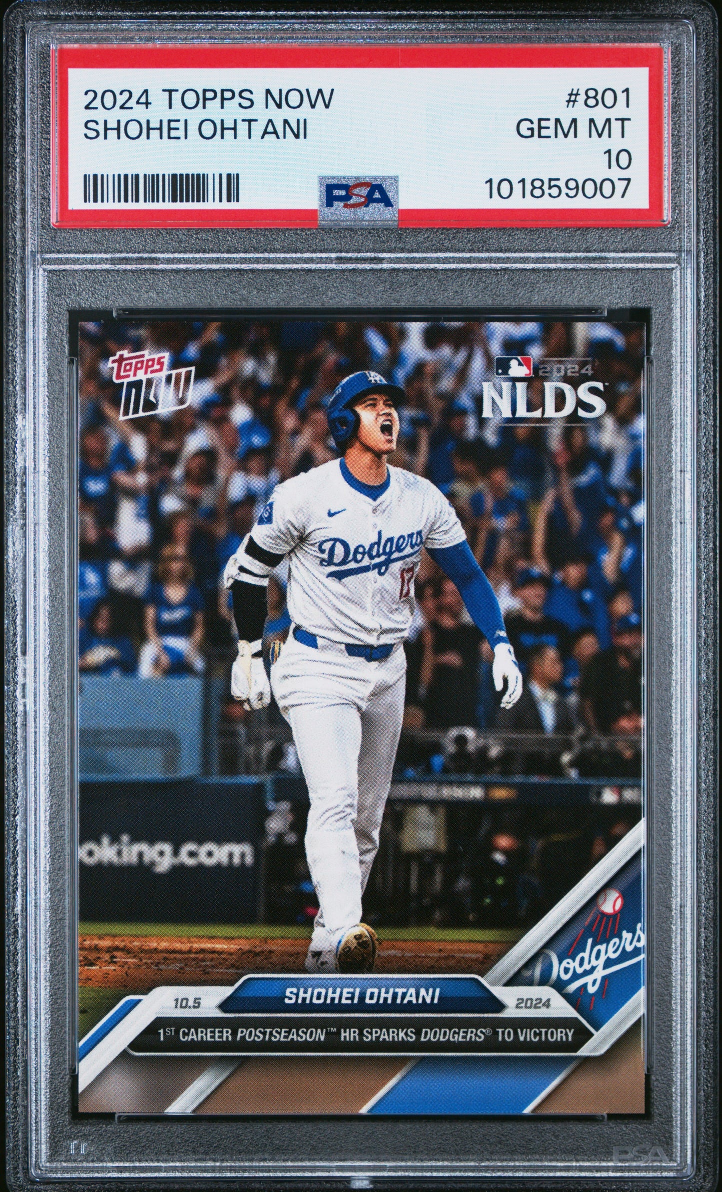 Shohei Ohtani - First Postseason HR - 2024 MLB TOPPS NOW Card #801 - P SoleSavy Shohei Ohtani - First Postseason HR - 2024 MLB TOPPS NOW Card #801 - P SoleSavy