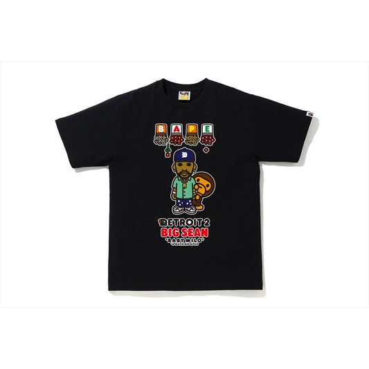 BAPE X Big Sean Detroit 2 Baby Milo Tee Black