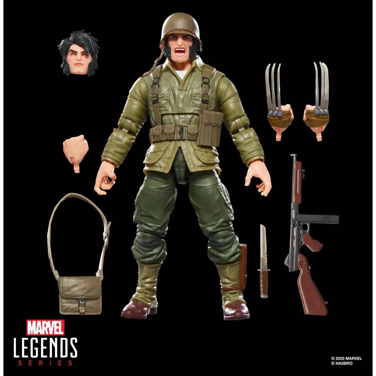 Marvel Legends Series - Wolverine (WWII Logan) X-Men Comics (BAF Executioner) - 6-Inch Action Figure