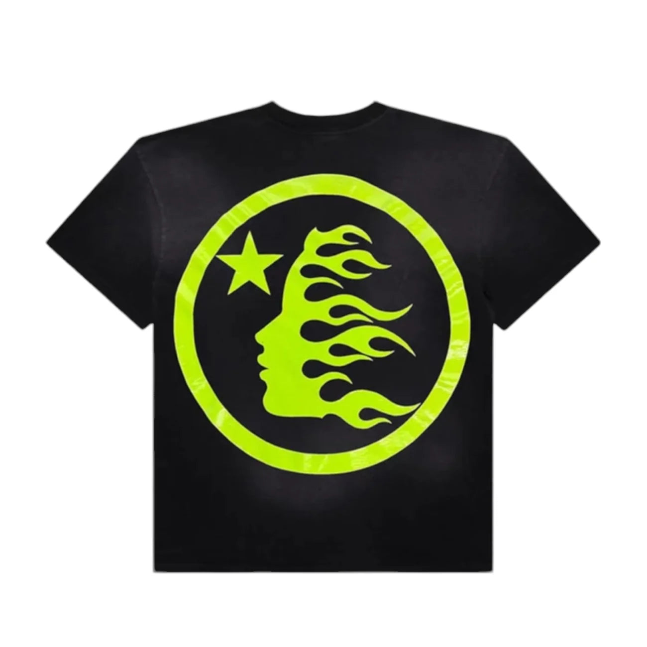 HELLSTAR SPORTS CORE LOGO TEE BLACK/NEON GREEN