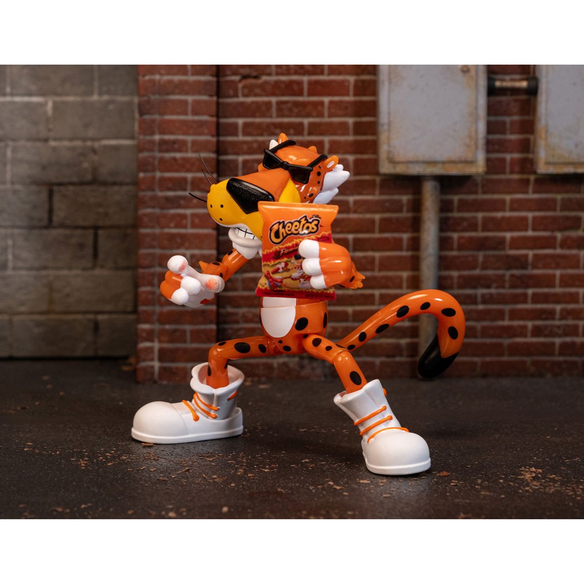 Cheetos Chester Cheetah Flamin' Hot Glow-in-the-Dark 6-Inch Action Figure - Jada Toys