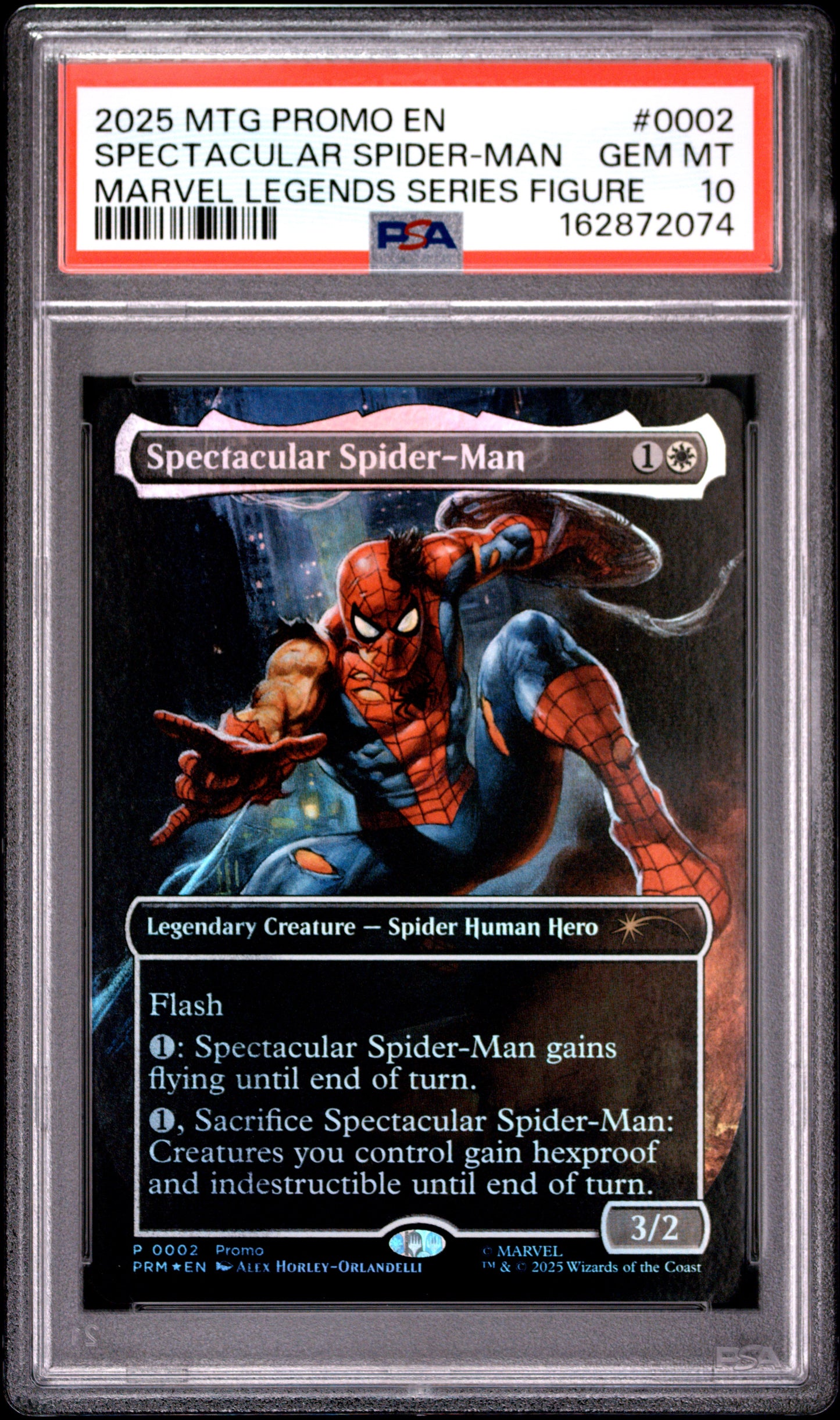 Magic The Gathering Promo Spectacular Spider-Man 0002 Marvel Legends PSA 10