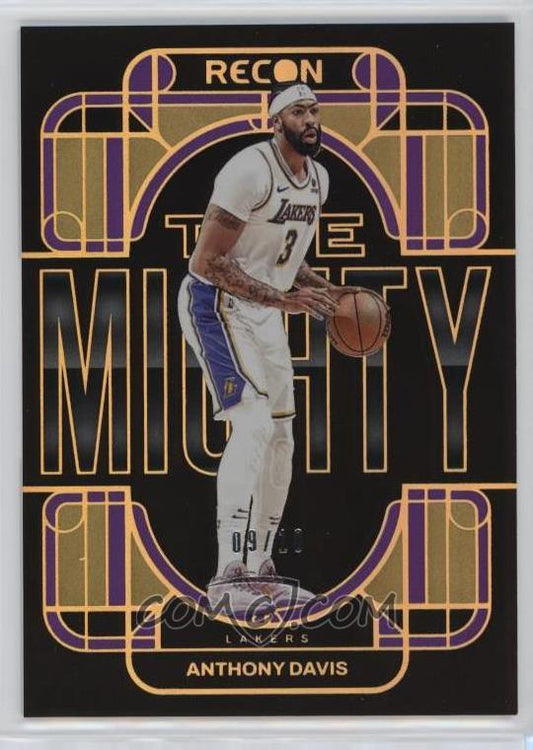 2023-24 Panini Recon - The Mighty - Gold - Anthony Davis #20 - Limited to /10 - Ungraded Raw Card