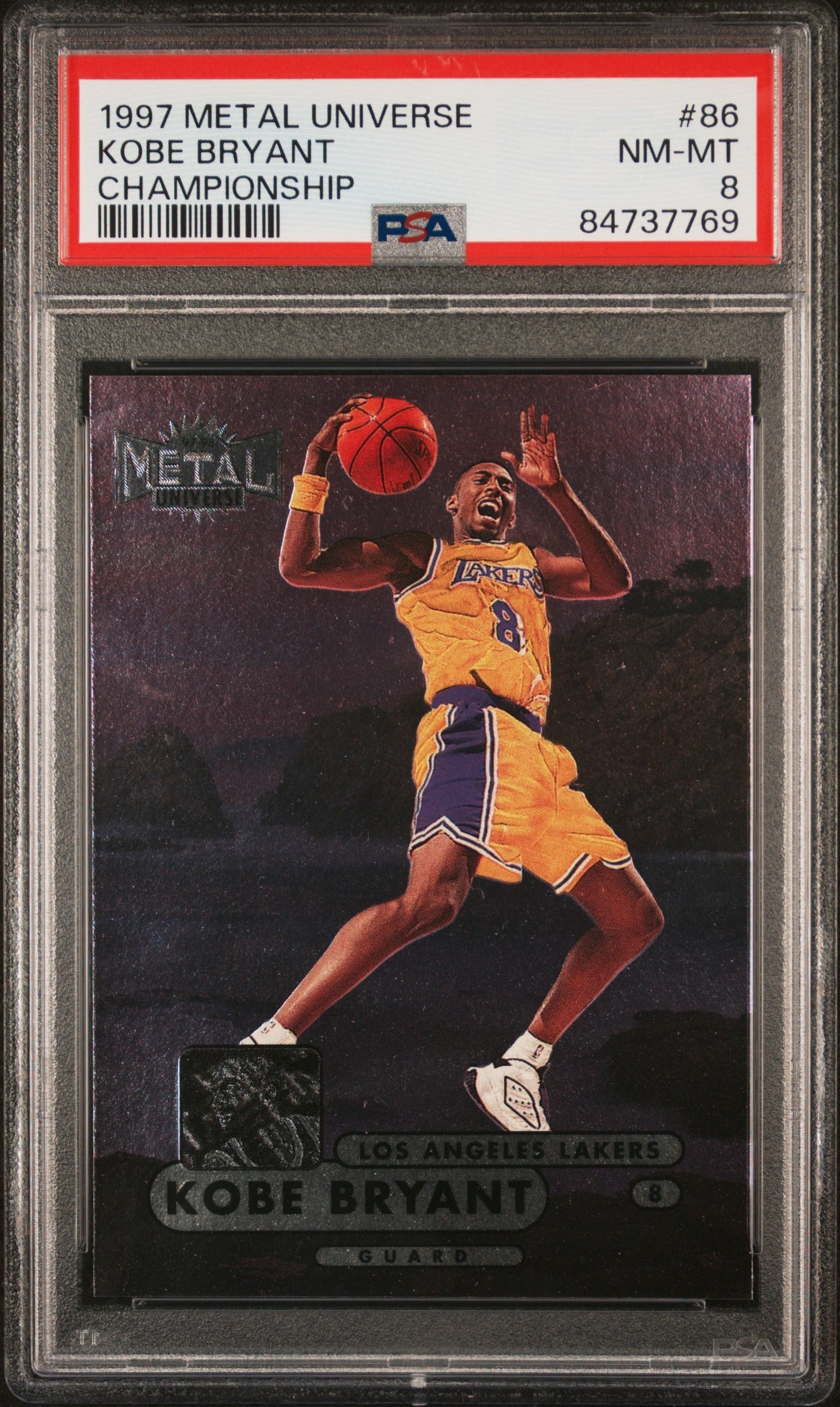 1997 Metal Universe Championship Kobe Bryant - PSA Graded Card - Mamba Day