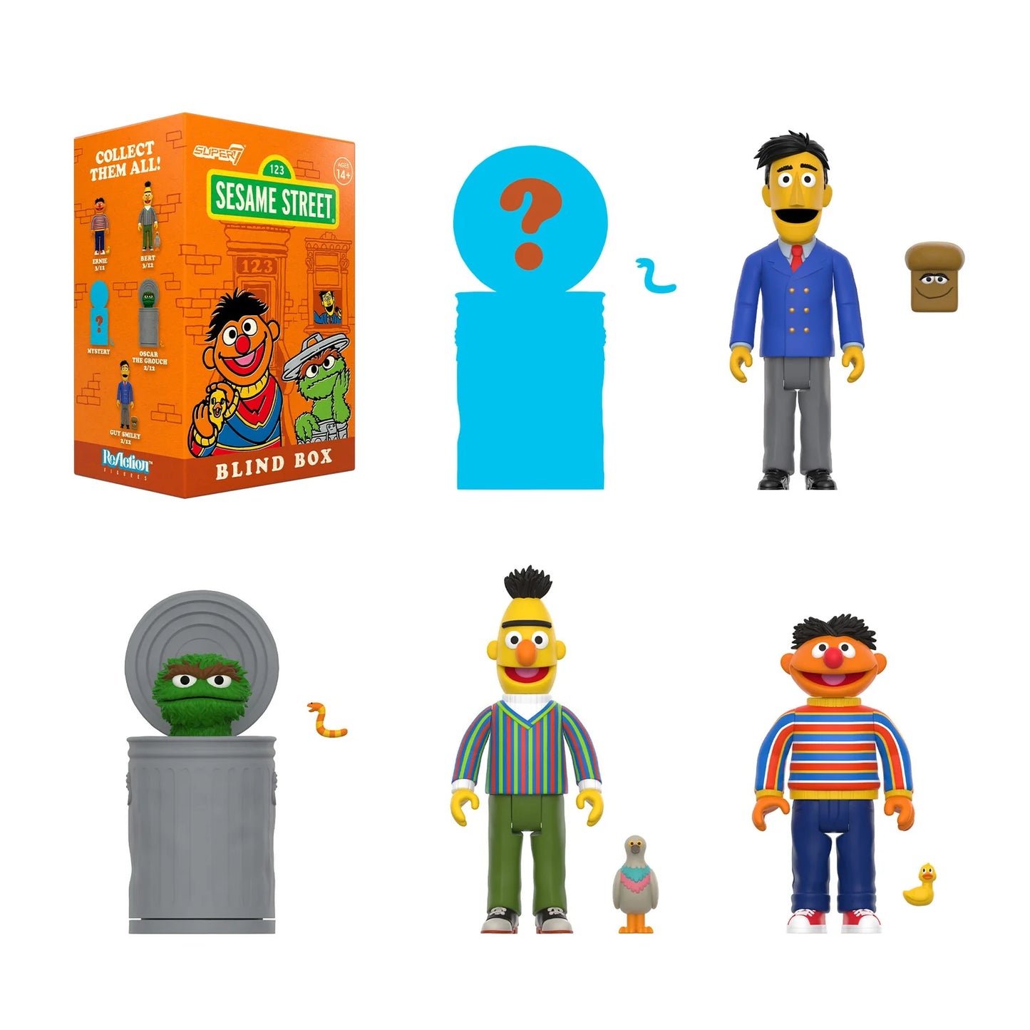 Super 7 - Sesame Street BLIND BOX Wave 3 - 3.75" Figures
