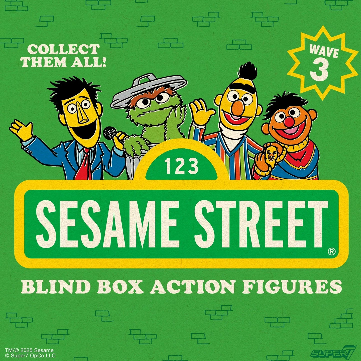 Super 7 - Sesame Street BLIND BOX Wave 3 - 3.75" Figures