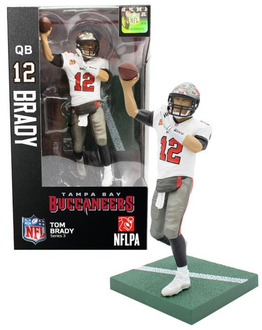 NFL Series 3 - Tom Brady 7-Inch Figure -  Tampa Bay Bucaneers (Slightly Damaged Box)