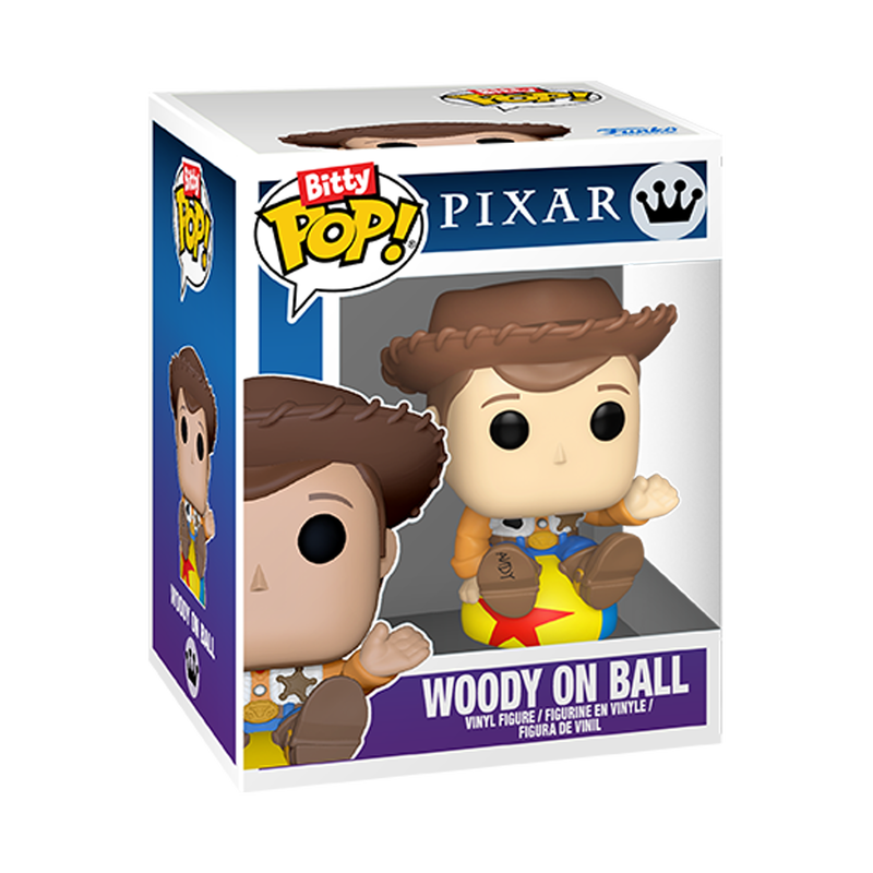 Funko Pixar - Bitty Pop! Display Pixar Ball  - Includes Woody + Luxo