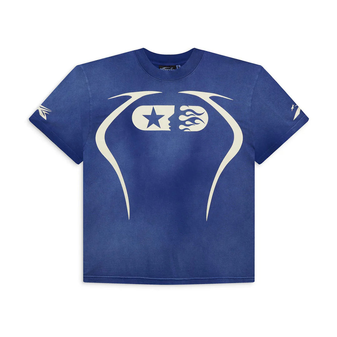 HELLSTAR WARM UP T-SHIRT BLUE