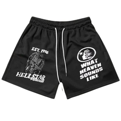 HELLSTAR STUDIOS SHORTS BLACK