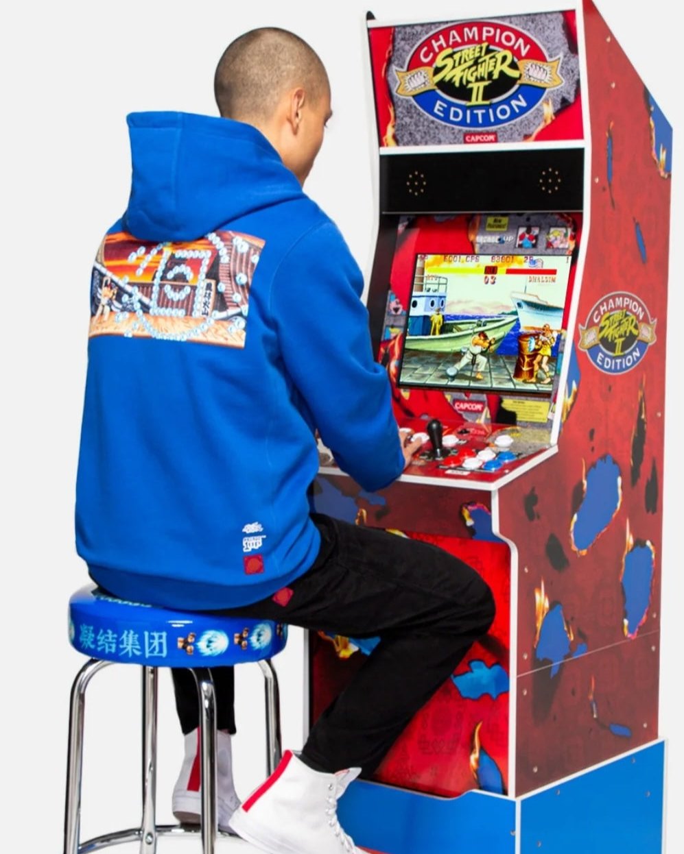 Arcade1UP x CLOT Street Fighter II Big Blue Arcade Game