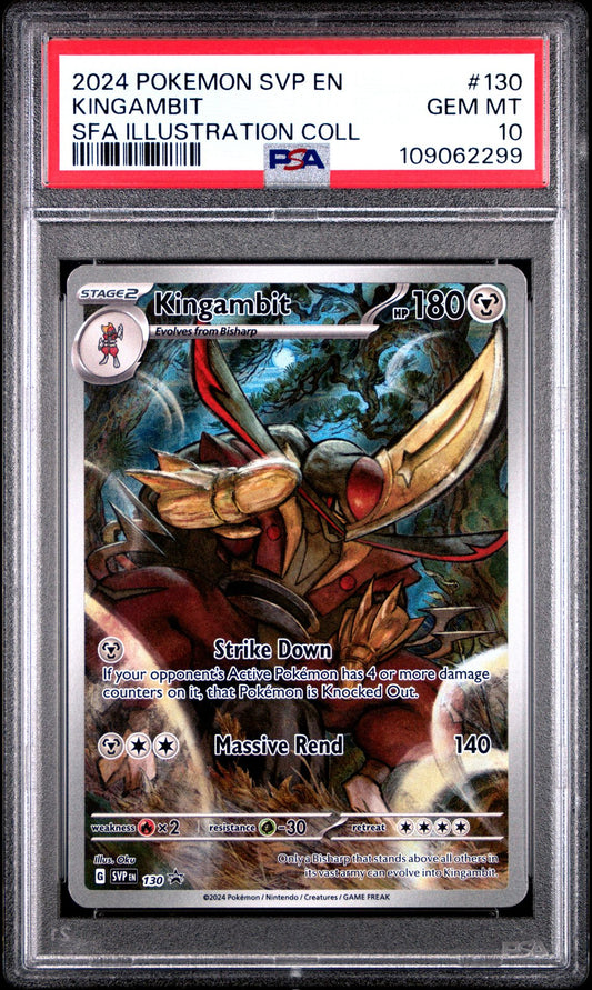 2024 Pokemon SVP En — SV Black Star Promo — 130 Kingambit Shrouded Fable Illustration Collection — PSA Graded Card