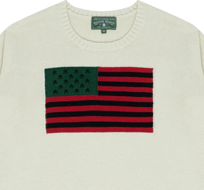 Denim Tears - Tyson Beckford - 1619 Pan African Flag Sweater Natural