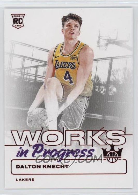 2024-25 Panini Court Kings - Works in Progress - Ruby - Dalton Knecht #4 - Limited to /149 - Rookie Card - Ungraded Raw Card