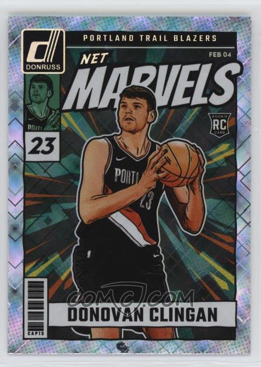 2024-25 Panini Donruss - Net Marvels - Diamond - Donovan Clingan - Rookie Card - Ungraded Raw Card