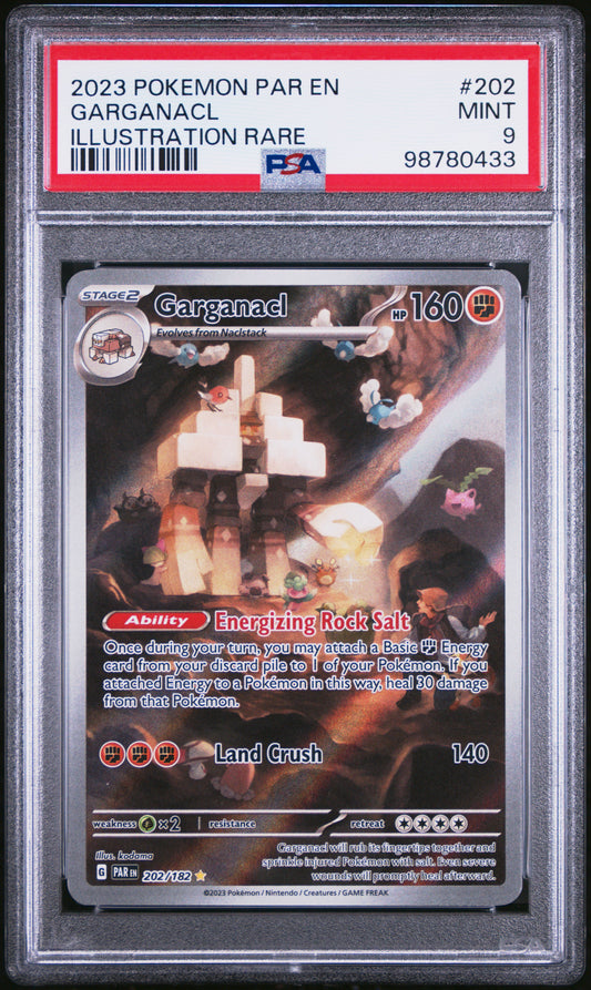 2023 Pokemon Par EN-Paradox Rift #202 - Garganacl - Illustration Rare - PSA Graded Card