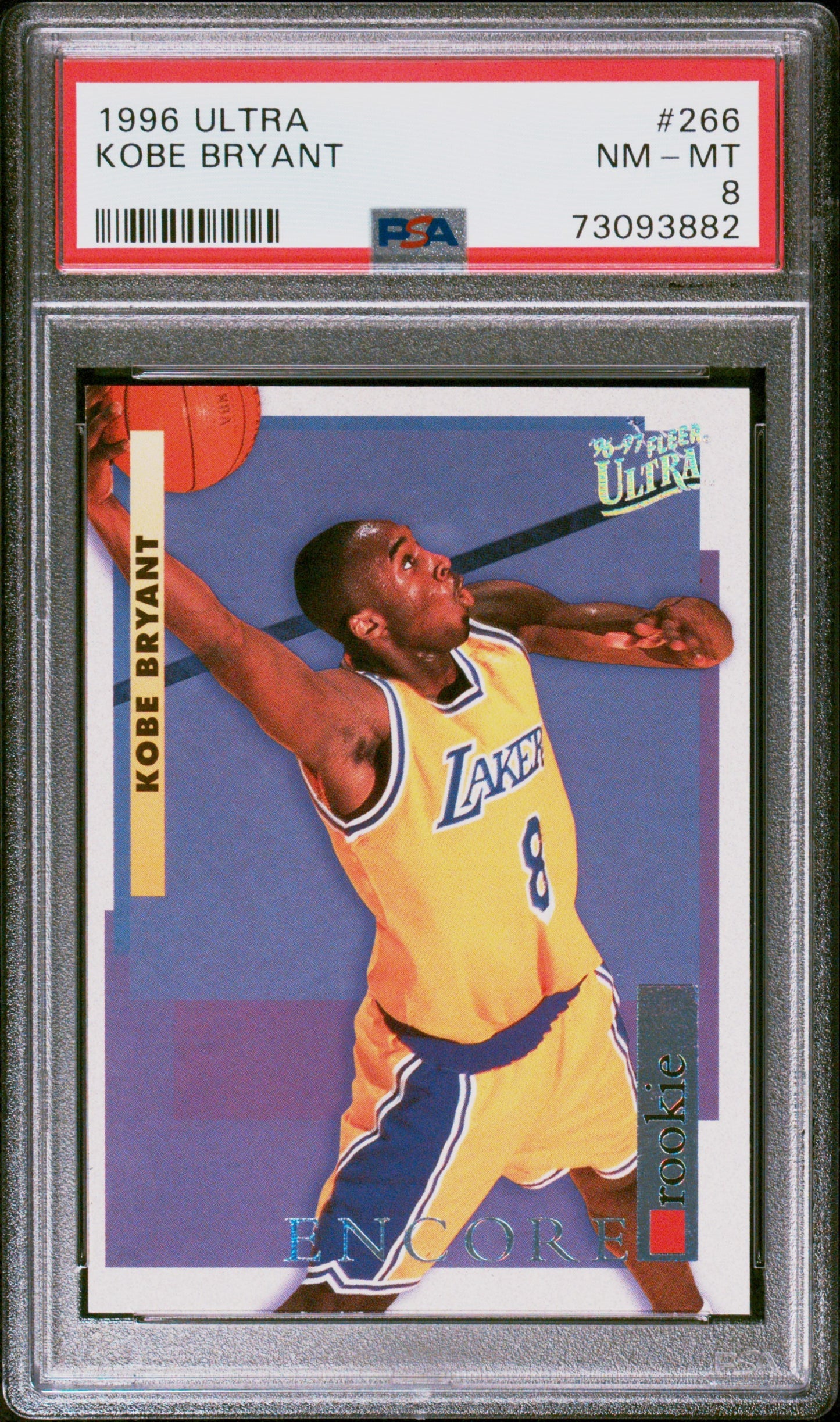 1996-97 Fleer Ultra - Kobe Bryant - Encore Rookies #266 - PSA Graded C SoleSavy 1996-97 Fleer Ultra - Kobe Bryant - Encore Rookies #266 - PSA Graded C SoleSavy