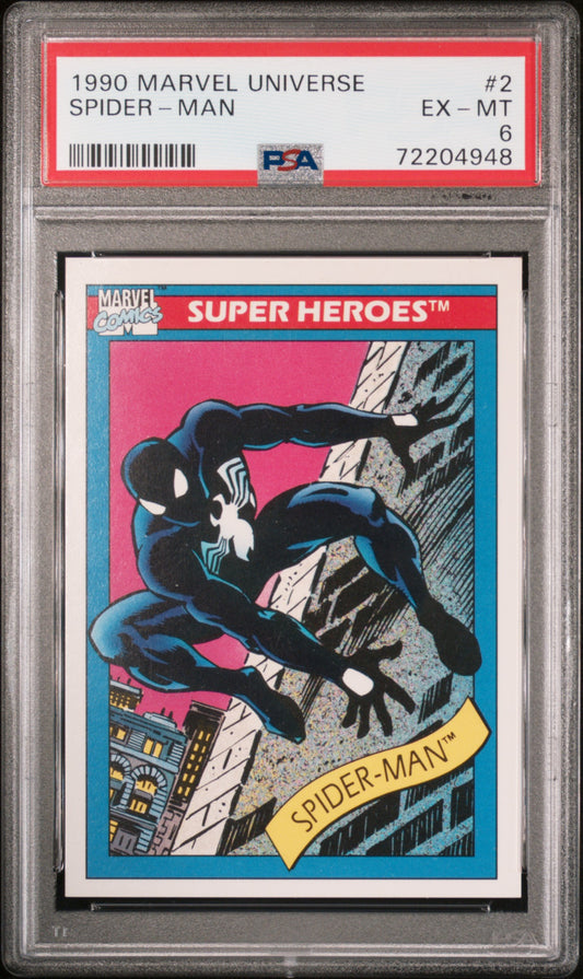 1990 Marvel Universe Super Heroes - Spider-Man #2 PSA 6