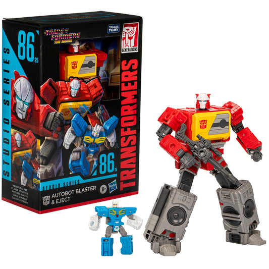 Transformers Studio Series Voyager The Transformers: The Movie 86-25 Autobot Blaster & Eject Action Figures