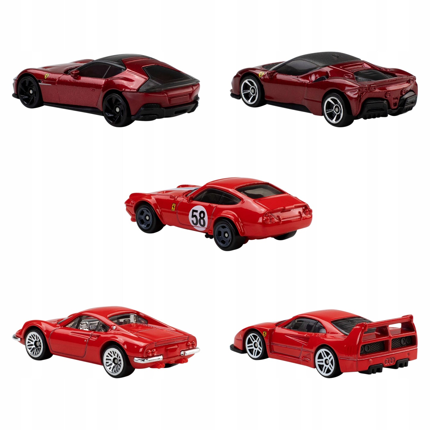 Hot Wheels - Ferrari Vehicle 5-Pack - Die-Cast Metal - MTJLN12 (MAX 6)