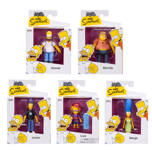 The Simpsons - Complete Set of 5 - 2.5" Action Figure Wave 6 - Jakks Pacific  - PRE-ORDER JANUARY 2026