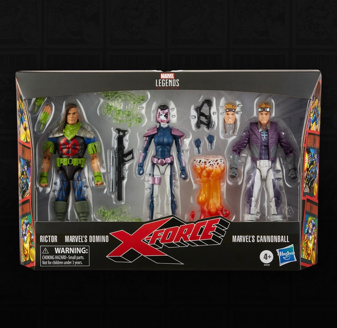 Marvel Legends Series - X-Force Marvel Legends Rictor, Domino, and Cannonball 6-Inch Action Figures 3-Pack (PRE-ORDER JAN 2027)