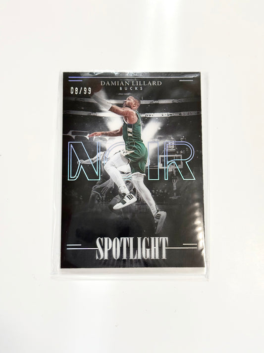 2023-24 Panini Noir - Damian Lillard -  Spotlight - Numbered 8/99 - #11 - Ungraded Card