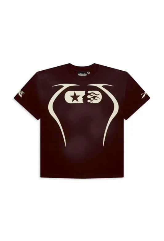 HELLSTAR WARM UP T-SHIRT BROWN