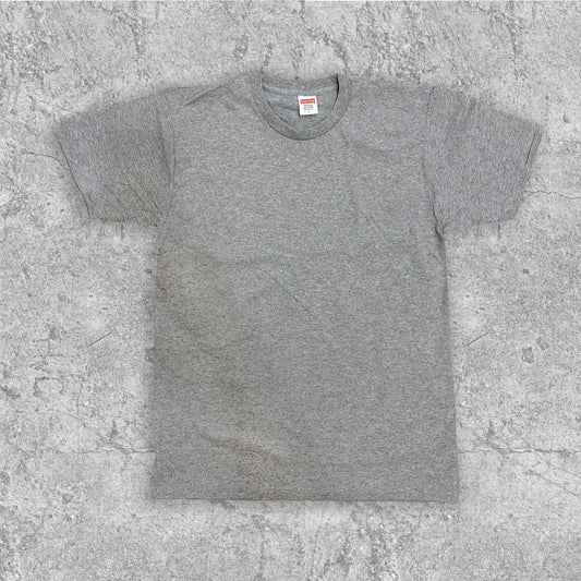 SUPREME SHORT SLEEVE BLANK TSHIRT HEATHER GRAY