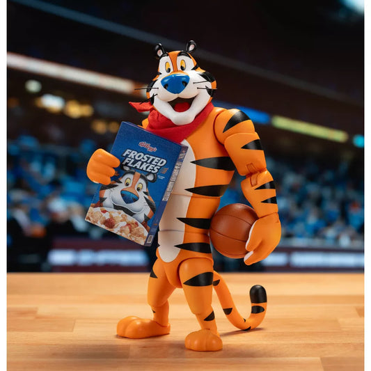 Kellog's Frosted Flakes 6" Tony The Tiger with Cereal Box Packaging - 1:12 Action Figure - Jada Toys