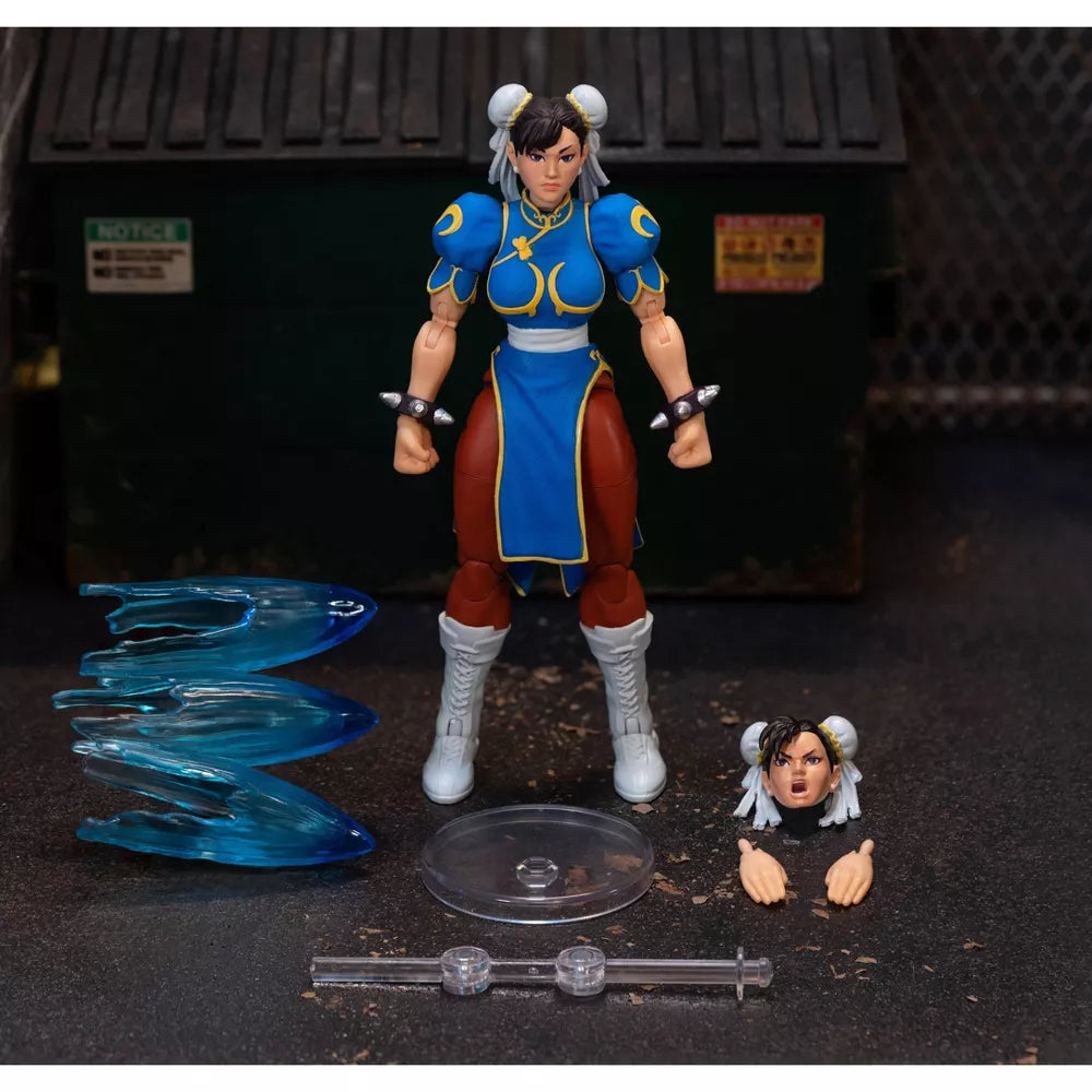 Jada Toys - Street Fighter 2 - The Final Challengers 6 Inch Action Figure Set of 3 - Ken, Chun-Li, Dhalsim