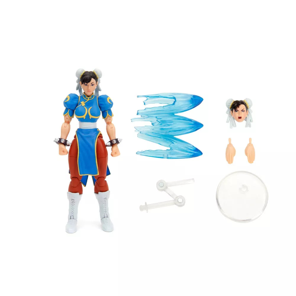 Jada Toys - Street Fighter 2 - The Final Challengers 6 Inch Action Figure Set of 3 - Ken, Chun-Li, Dhalsim