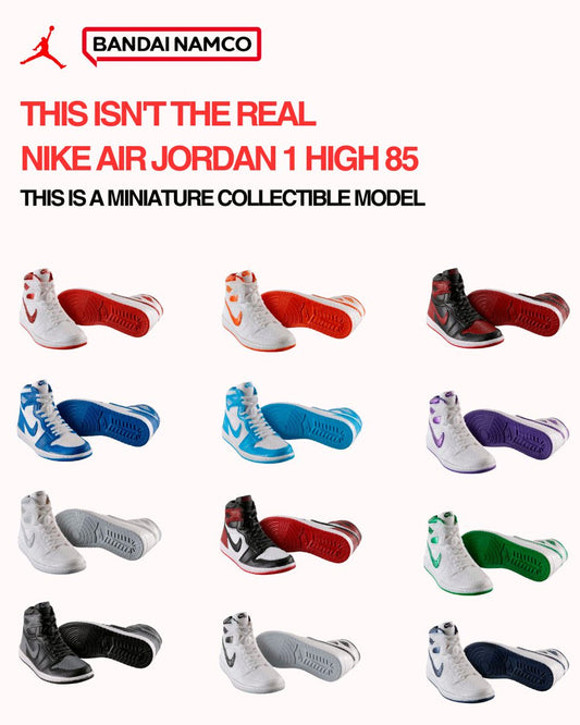 Bandai x Nike - COMPLETE SET WITH SECRETS - Air Jordan 1 High 85 Miniature Collection GASHAPON (PRE-ORDER JAN 1 2026)
