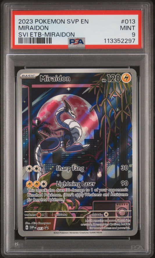 2023 Pokemon SVP En — SV Black Star Promo — 013 Miraidon Scarlet & Violet Elite Trainer Box-Miraidon — PSA Graded Card