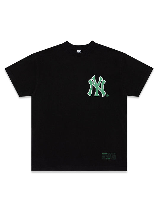 New York Yankees x Hidden NY Pixelated NY Tee Black