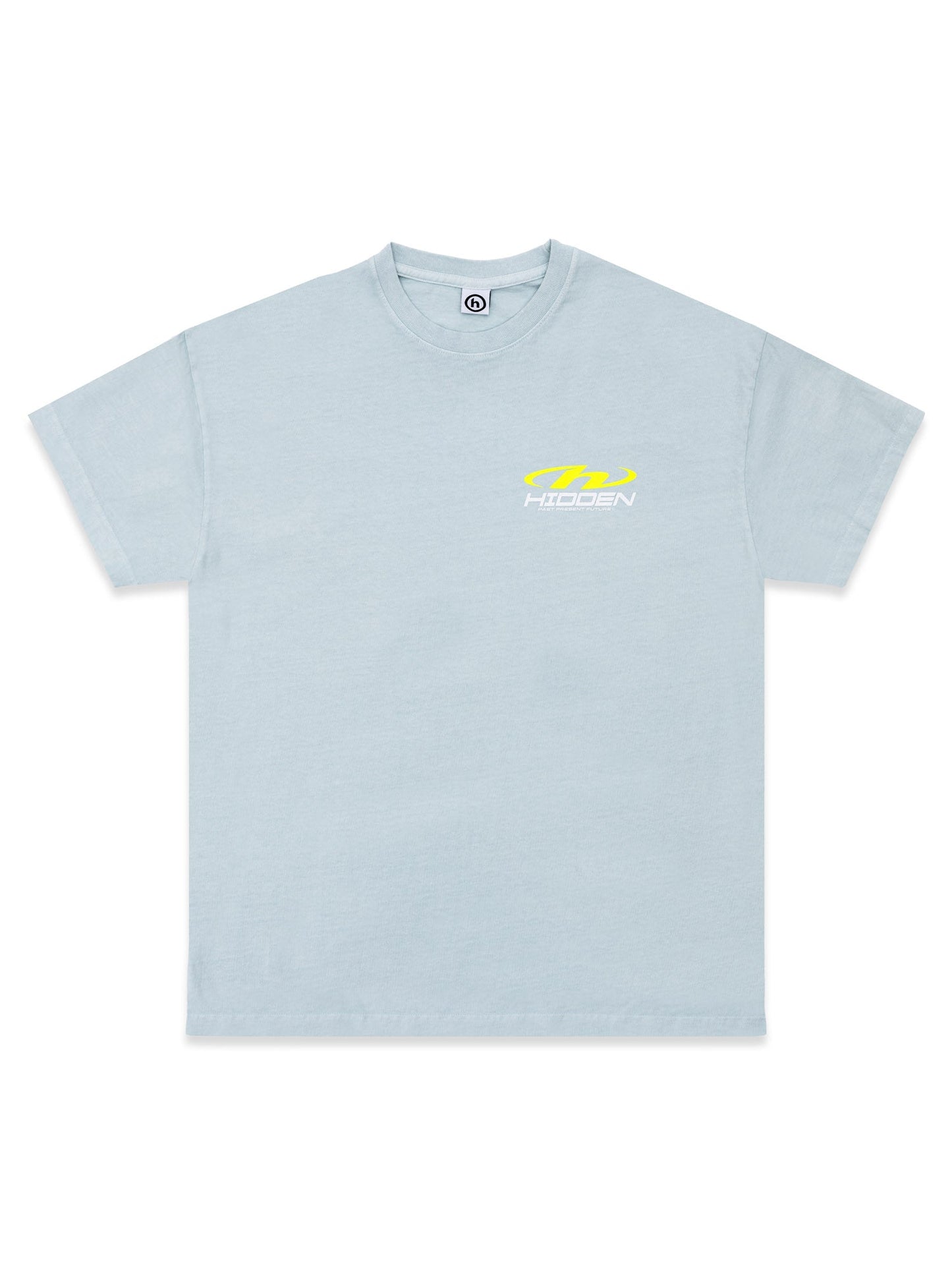 Hidden NY Oval h Tee Dusty Blue