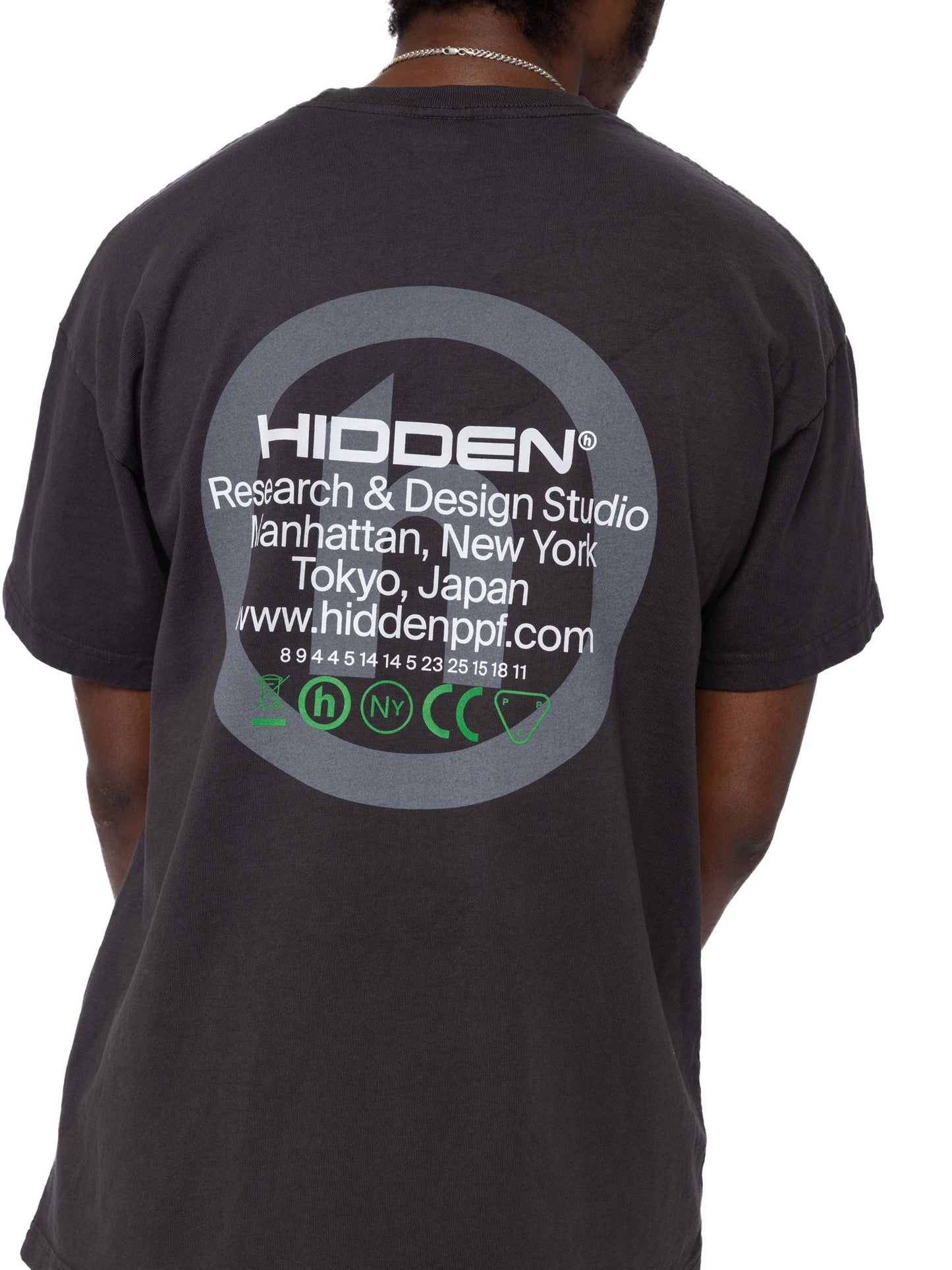 Hidden NY HIDDEN Research & Development Tee Washed Grey