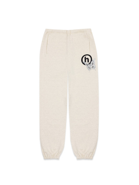 Hidden NY x Needles H Logo Pixel Butterfly Sweatpant Oatmeal