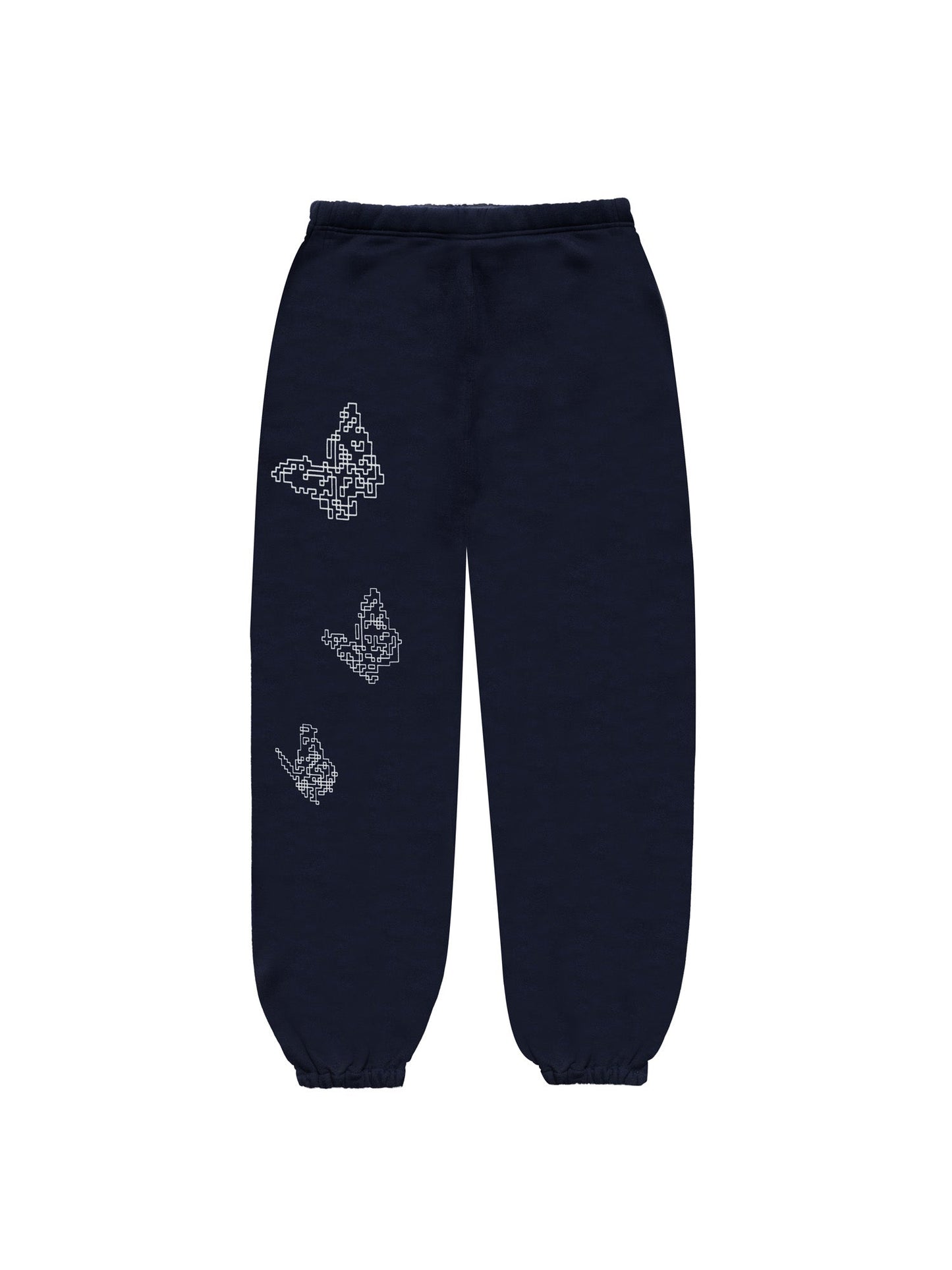 Hidden NY x Needles H Logo Pixel Butterfly Sweatpant Navy