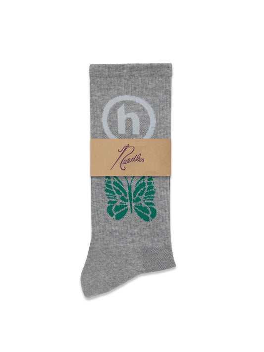 Hidden NY Hidden Needles Logo Sock Grey