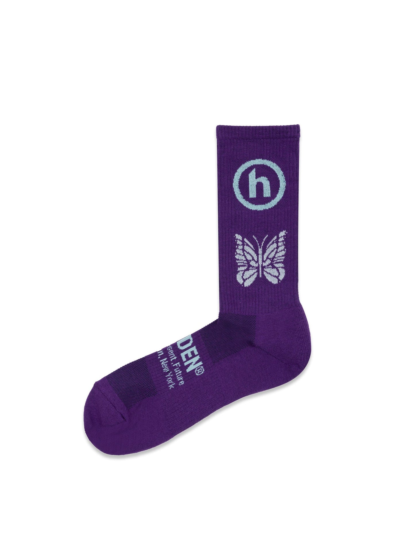 Hidden NY Hidden Needles Logo Sock Purple