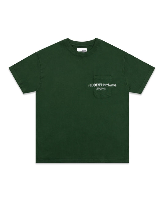 Hidden NY Hardware Pocket Tee Green