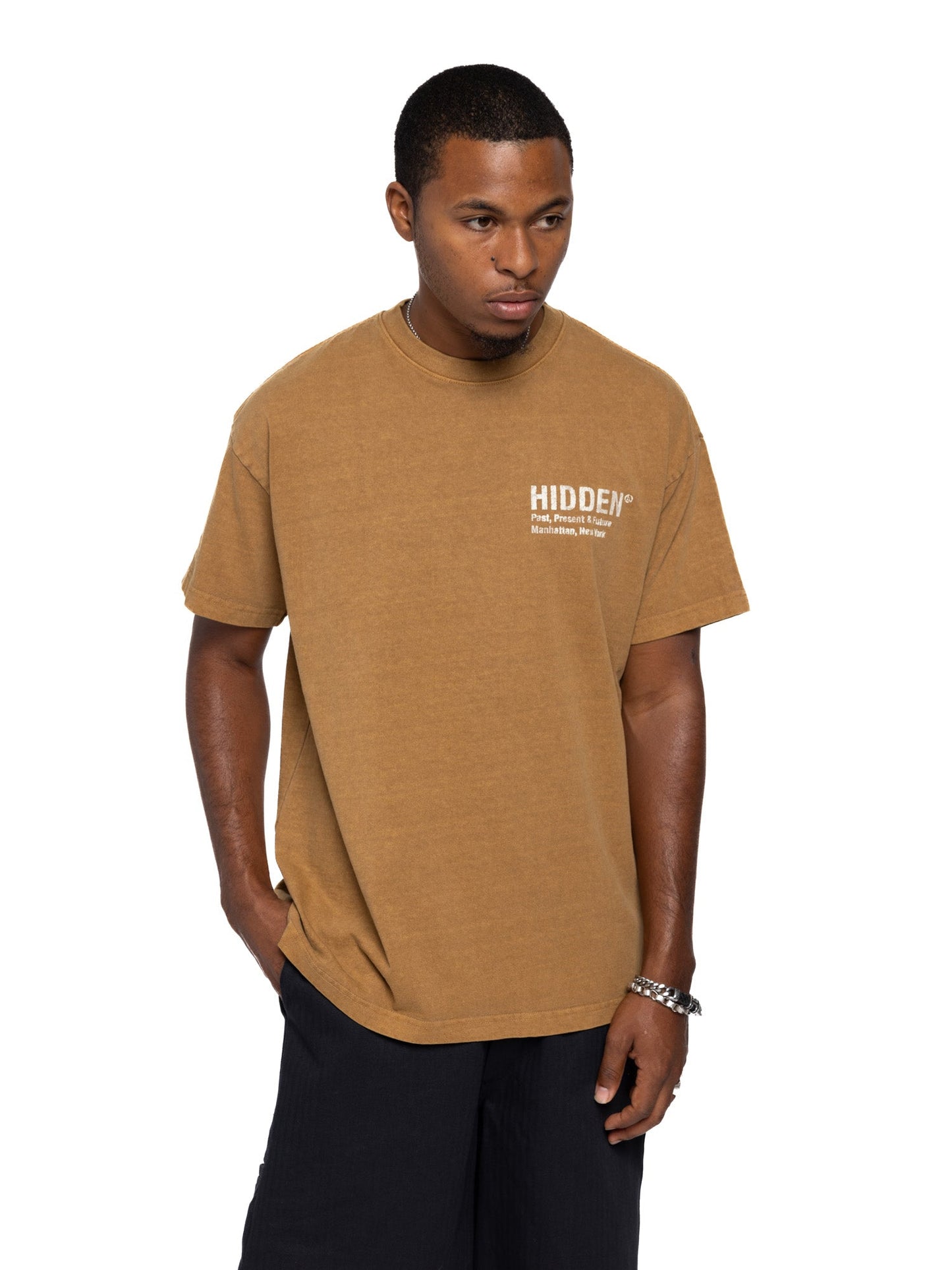 Hidden NY Shattered H Logo Tee Khaki