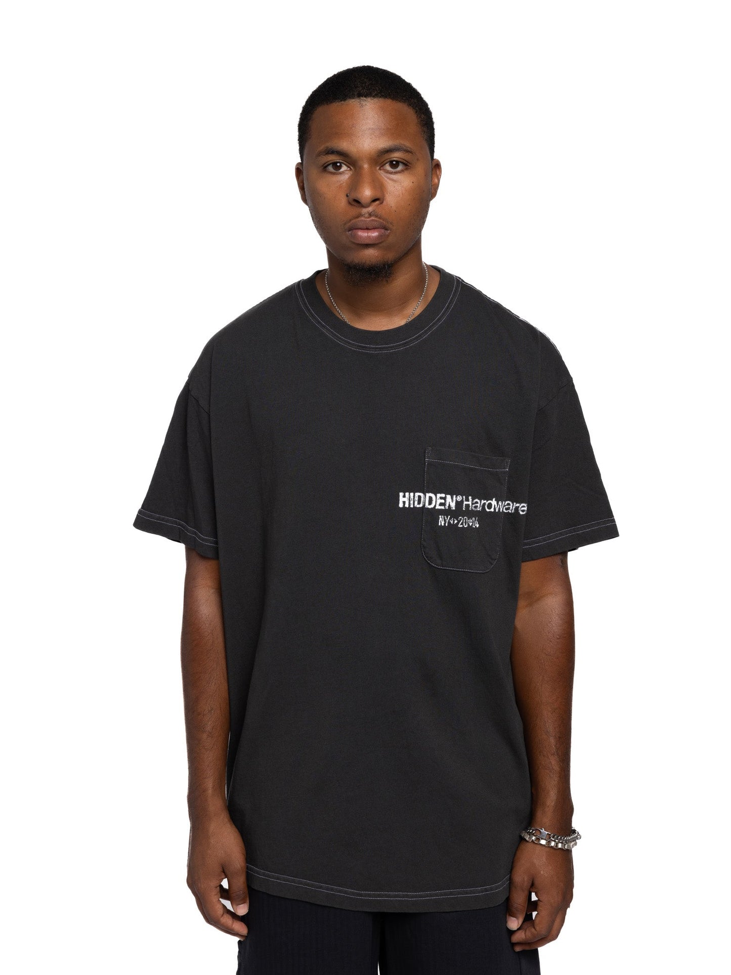 Hidden NY Hardware Contrast Tee Black