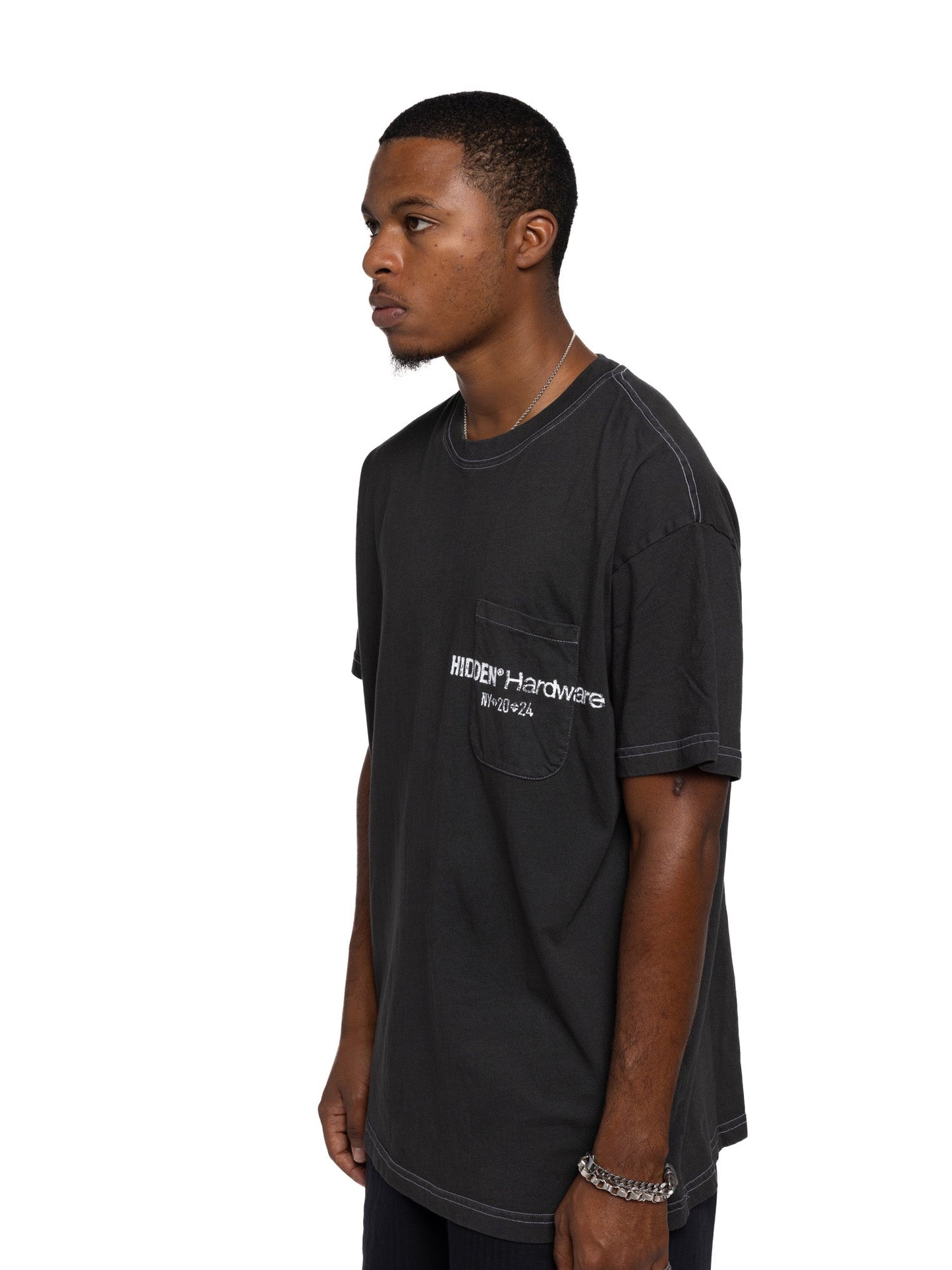 Hidden NY Hardware Contrast Tee Black