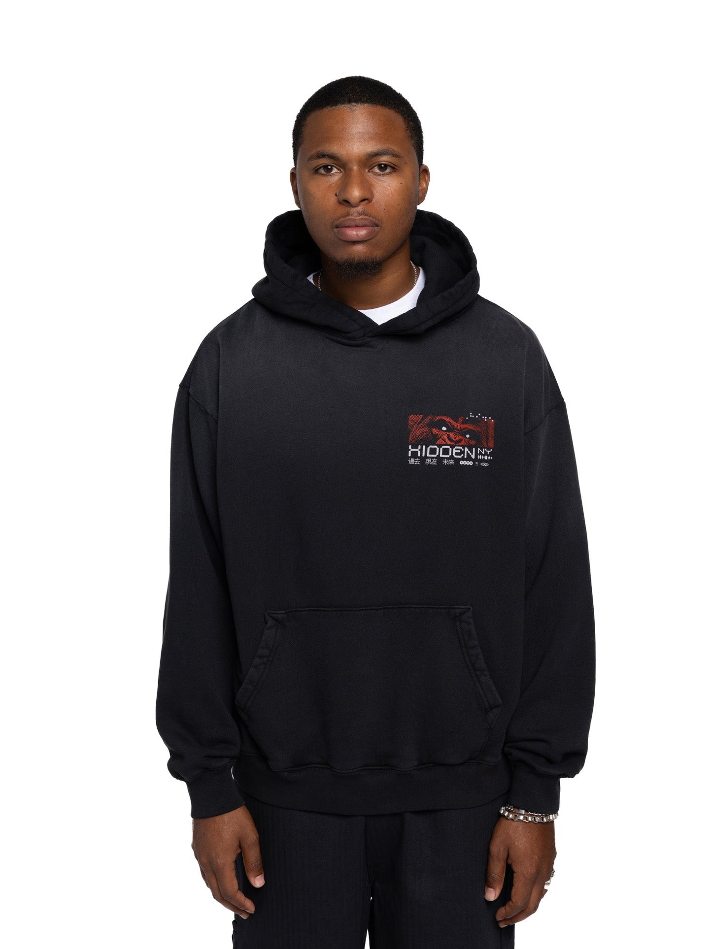 Hidden NY Bully Hoodie Washed Black