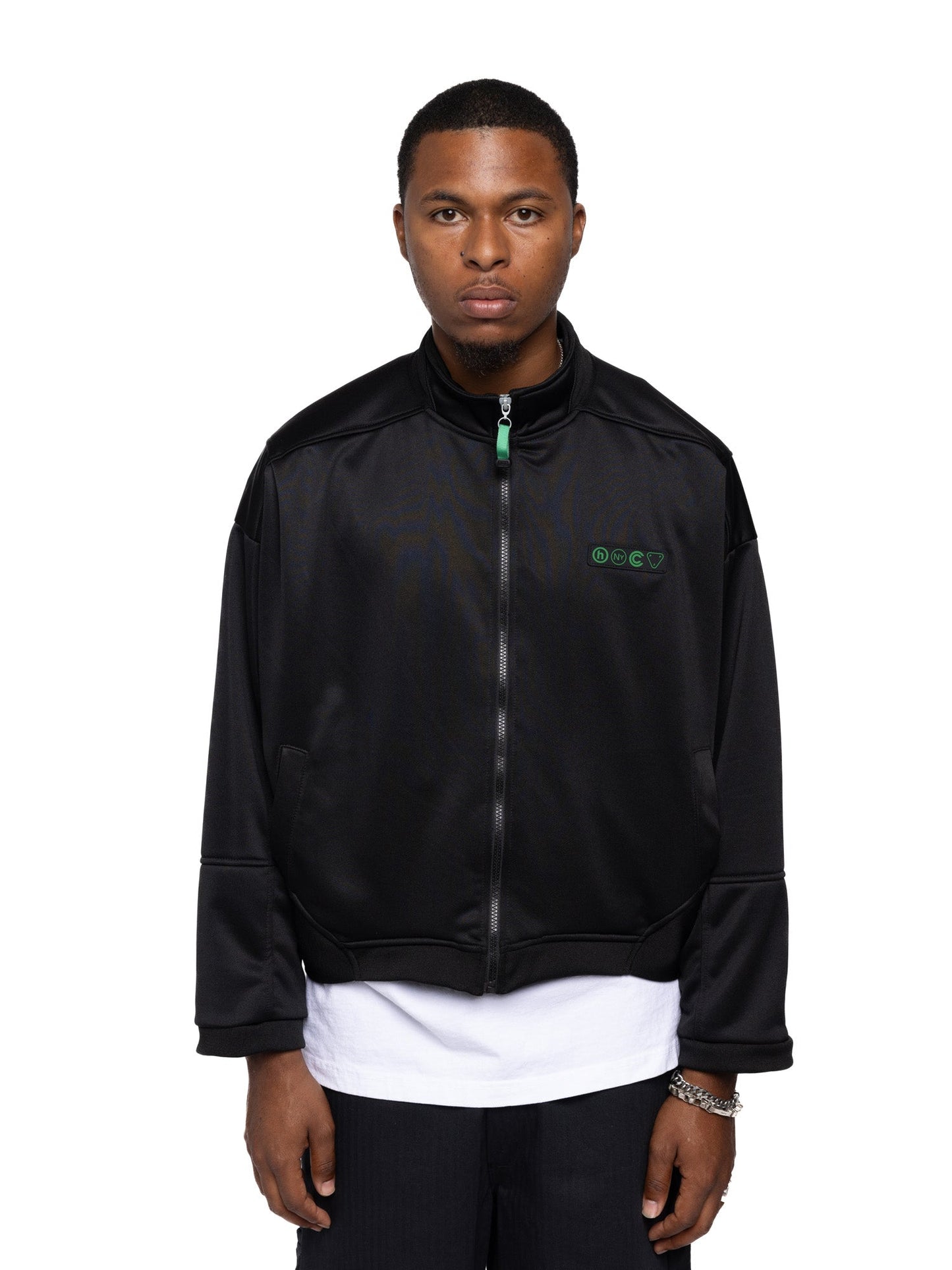 Hidden NY Multi-Paneled Track Jacket Black