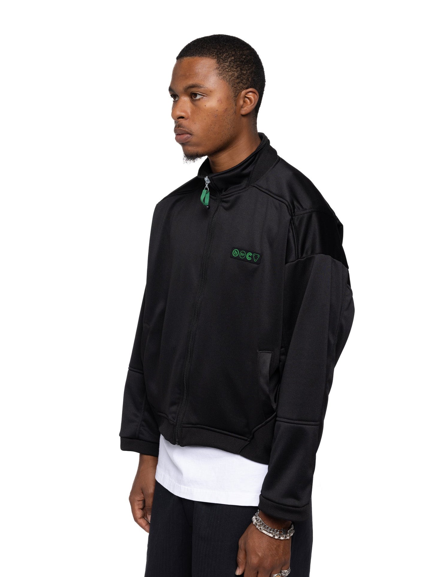 Hidden NY Multi-Paneled Track Jacket Black